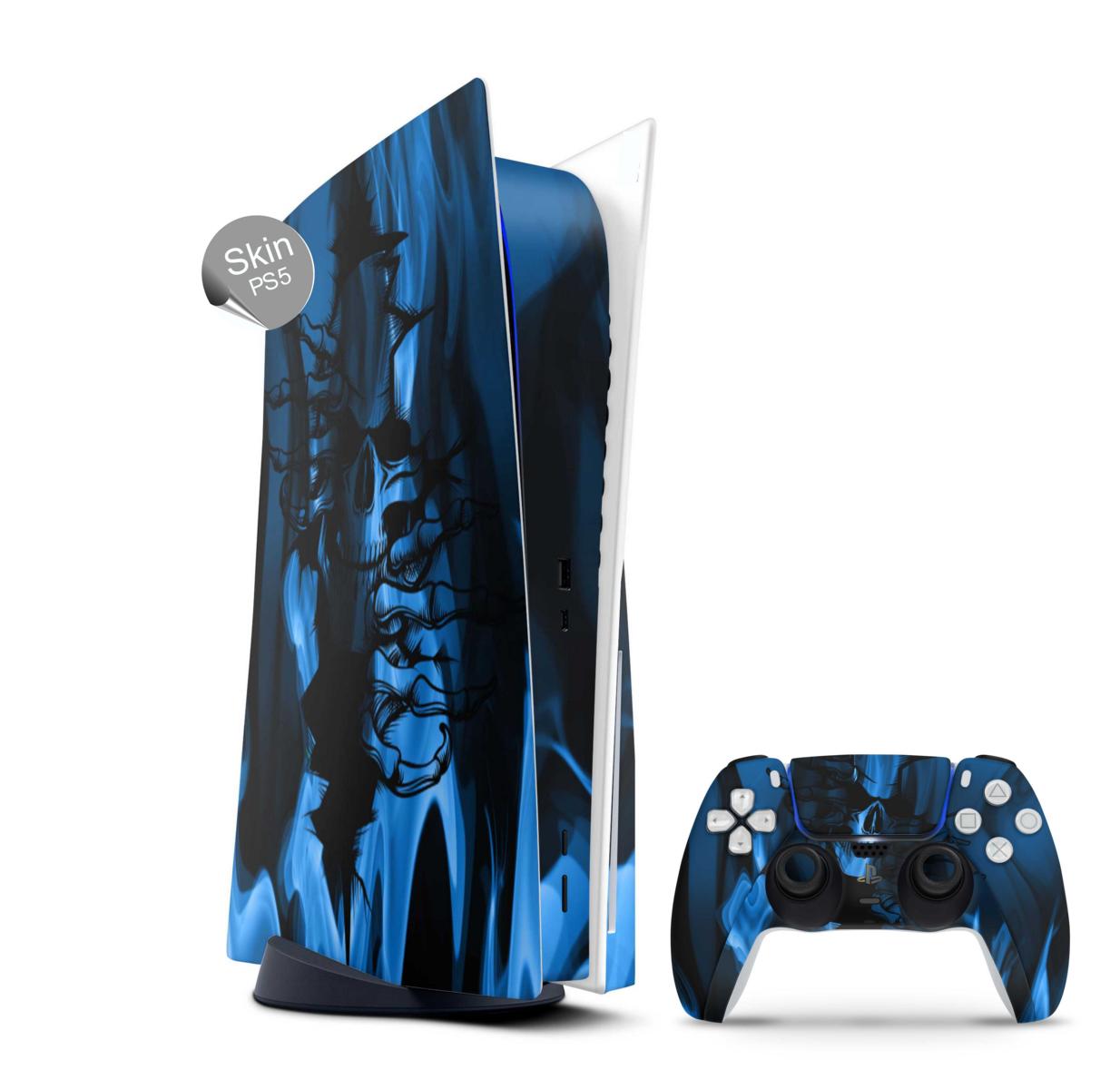 PS5 Skin Design Aufkleber Vinyl Folie Individuell Playstation 5 Konsole ...