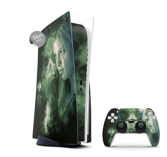 PS5 Skin Design Aufkleber Vinyl Folie Premium Skins mit PS5 Controller Ghosts Aufkleber Skins4u   