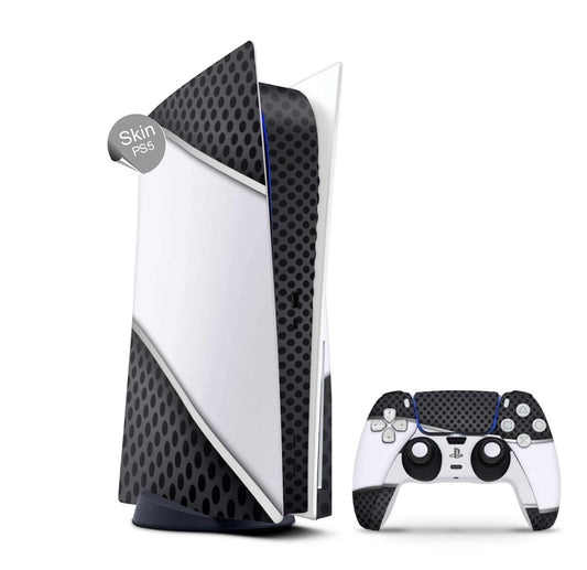 PS5 Skin Design Aufkleber Vinyl Folie Premium Skins mit PS5 Controller Metal Stripe Aufkleber Skins4u   