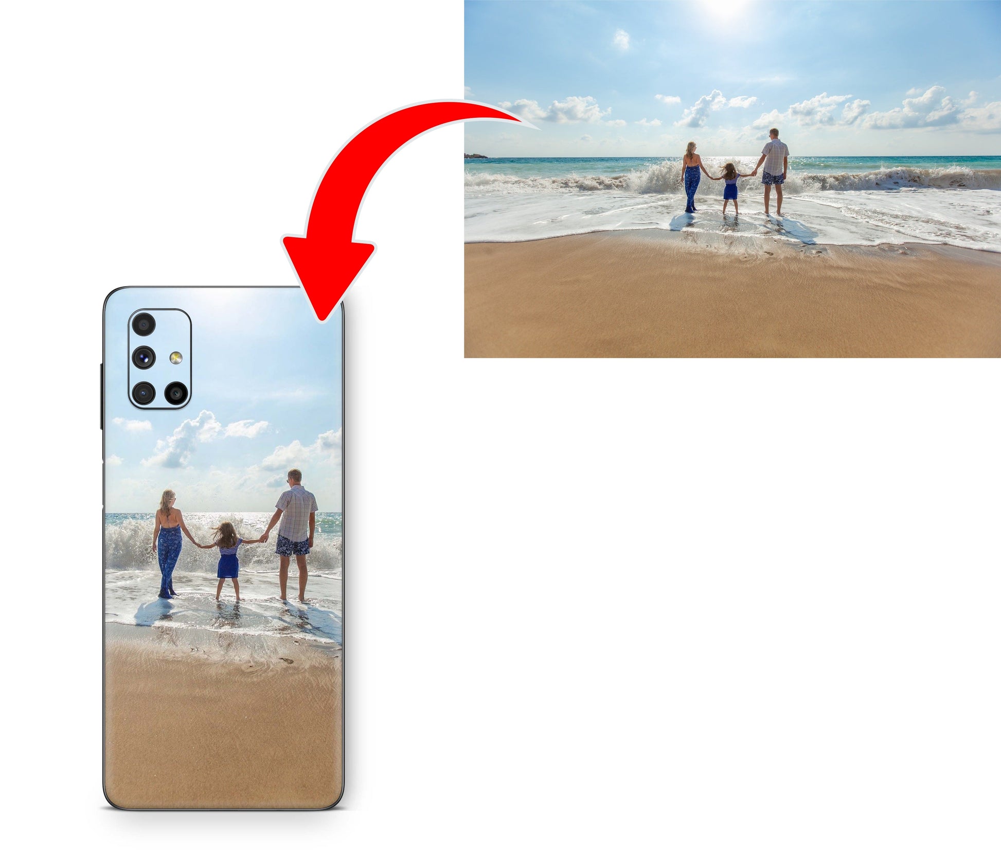 Samsung Galaxy A50 Skin selbst gestalten individuell personalisierter Aufkleber cpb_product Skins4u   