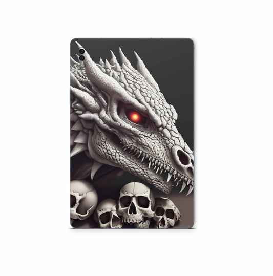 Samsung Galaxy Tab S9 Skins S9 Plus S9 Ultra : Design Schutzfolie Premium Vinyl Dragon Skull Aufkleber skins4u   