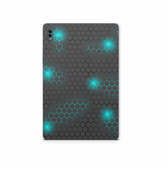 Samsung Galaxy Tab S9 Skins S9 Plus S9 Ultra : Design Schutzfolie Premium Vinyl Exo Small blau Aufkleber skins4u   