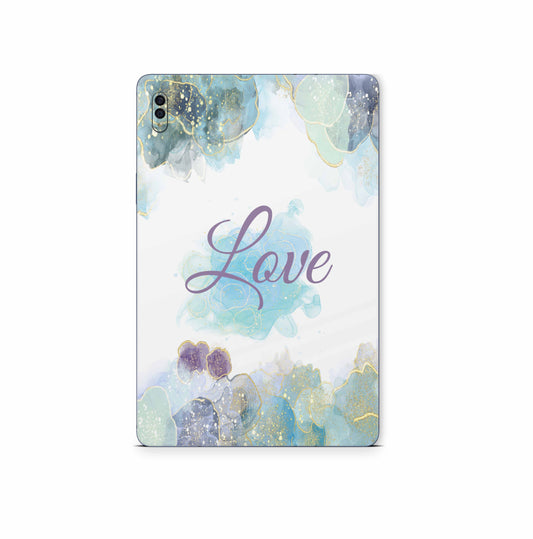 Samsung Galaxy Tab S9 Skins S9 Plus S9 Ultra : Design Schutzfolie Premium Vinyl Glitter Love Aufkleber skins4u   