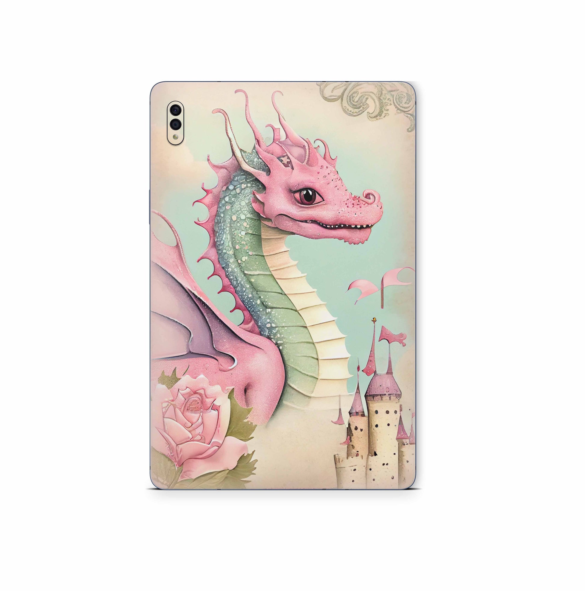 Samsung Galaxy Tab S9 Skins S9 Plus S9 Ultra : Design Schutzfolie Premium Vinyl Pink Dragon Aufkleber skins4u   