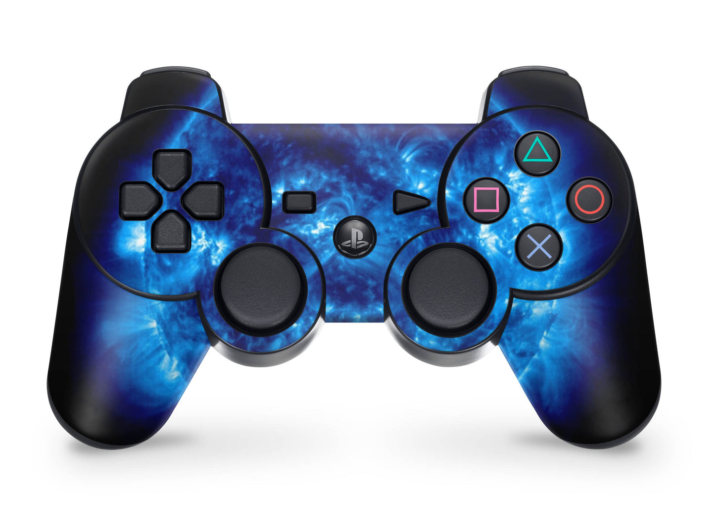 PS3 Controller Aufkleber Skin Playstation 3 Gamepad Vinyl Cover big blue Elektronik-Sticker & -Aufkleber skins4u   