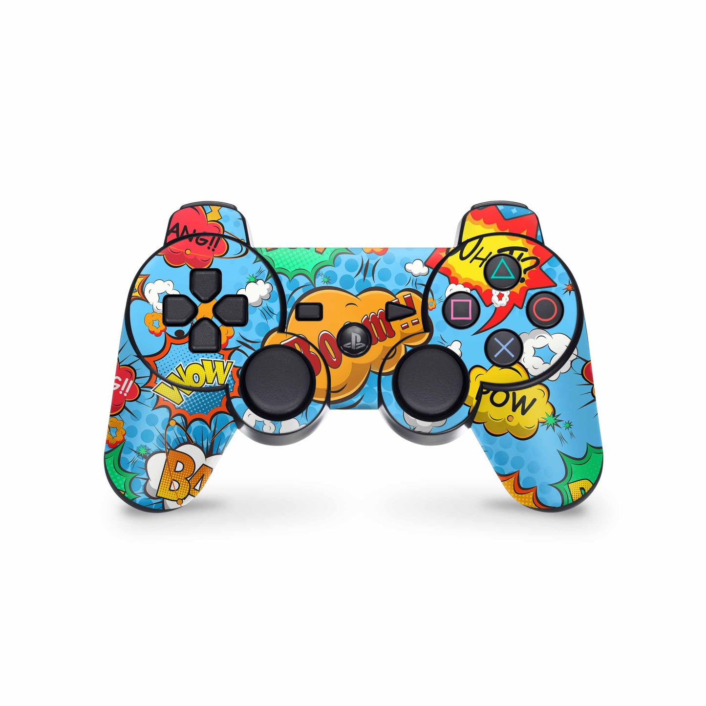 PS3 Controller Aufkleber Skin Playstation 3 Gamepad Vinyl Cover comics blue Elektronik-Sticker & -Aufkleber skins4u   