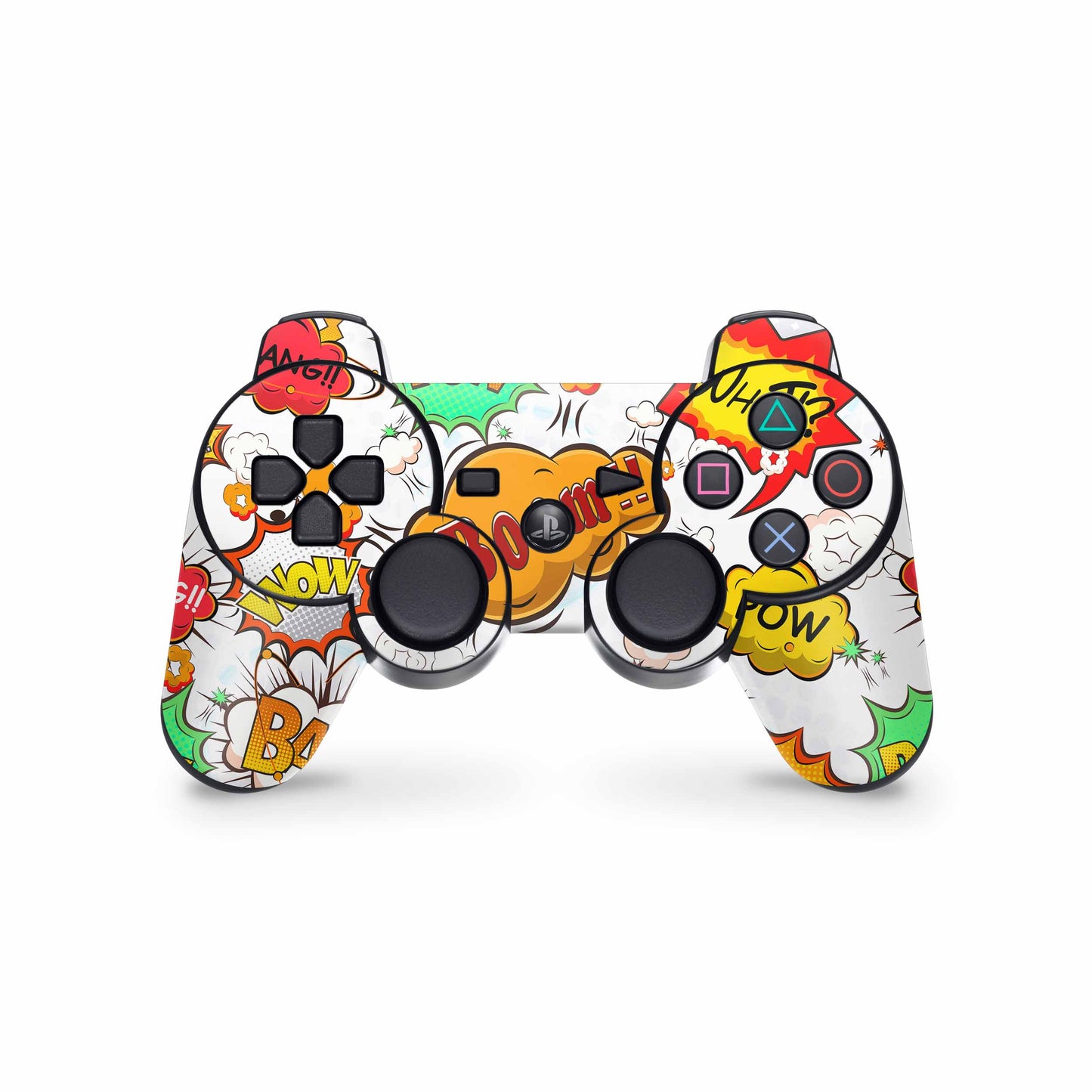 PS3 Controller Aufkleber Skin Playstation 3 Gamepad Vinyl Cover comics weiss Elektronik-Sticker & -Aufkleber skins4u   