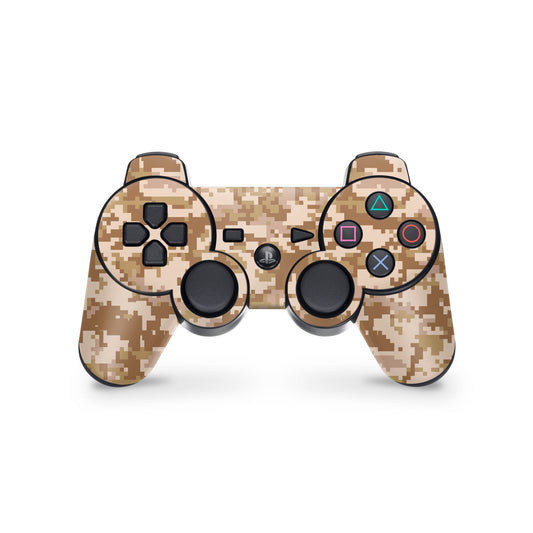 PS3 Controller Aufkleber Skin Playstation 3 Gamepad Vinyl Cover digital desert camo Elektronik-Sticker & -Aufkleber skins4u   