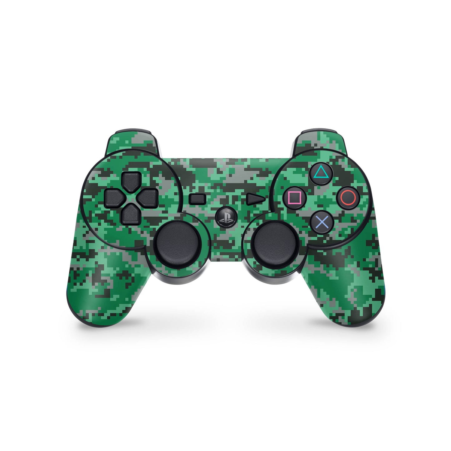 PS3 Controller Aufkleber Skin Playstation 3 Gamepad Vinyl Cover digital green camo Elektronik-Sticker & -Aufkleber skins4u   