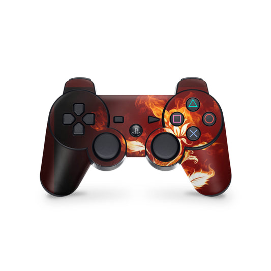 PS3 Controller Aufkleber Skin Playstation 3 Gamepad Vinyl Cover flower of fire Elektronik-Sticker & -Aufkleber skins4u   