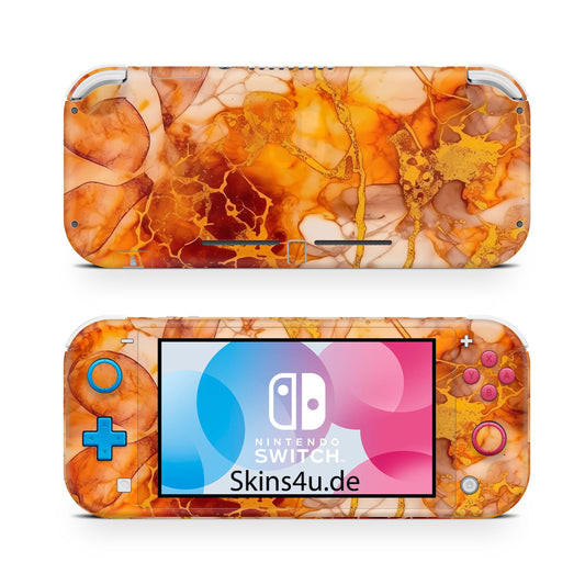 Nintendo Switch Lite Skin Aufkleber Schutzfolie Vinyl Skins Herbstgold Aufkleber skins4u   