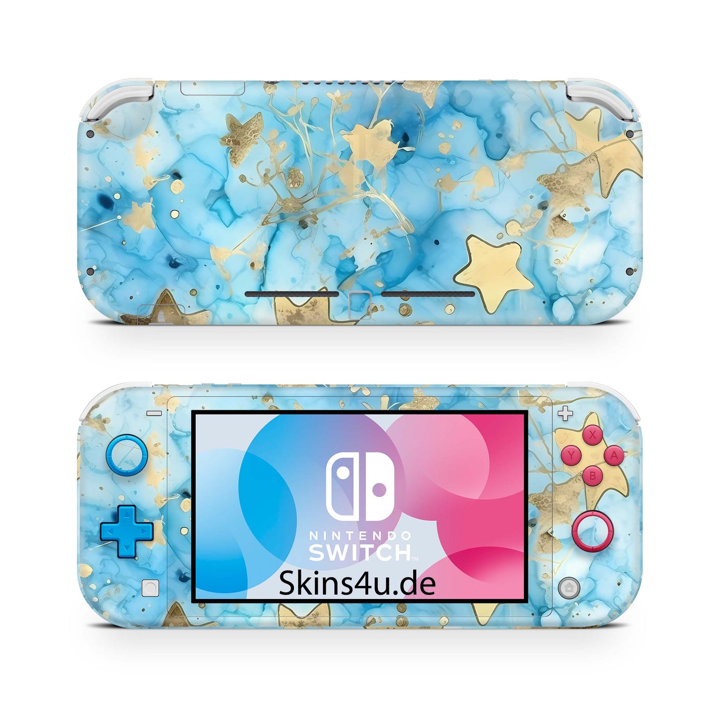 Nintendo Switch Lite Skin Aufkleber Schutzfolie Vinyl Skins Light Stars Aufkleber skins4u   