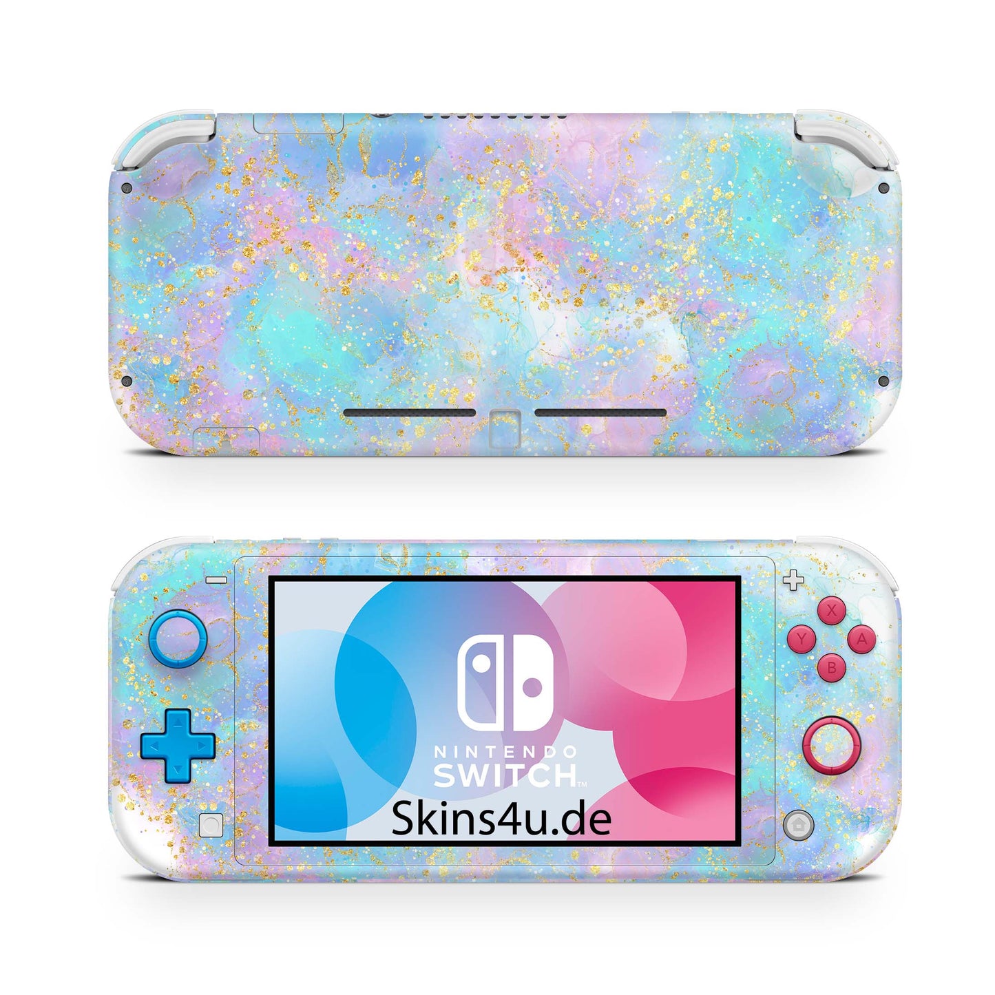 Nintendo Switch Lite Skin Aufkleber Schutzfolie Vinyl Skins Pink Glitter Dreams Aufkleber skins4u   