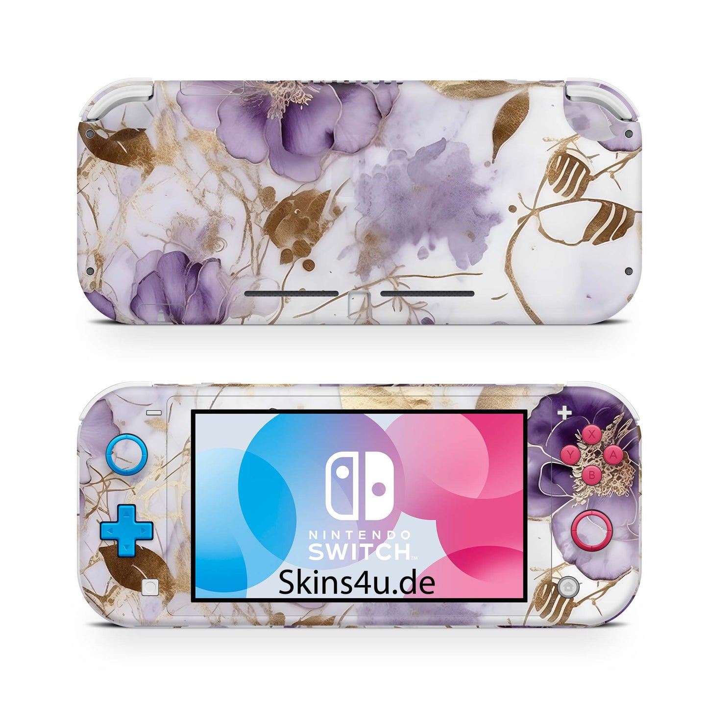 Nintendo Switch Lite Skin Aufkleber Schutzfolie Vinyl Skins Purple Heart Aufkleber skins4u   