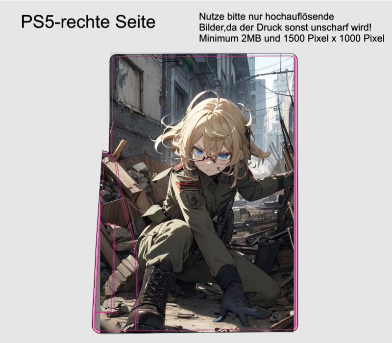 Playstation 5 Skin Disk Edition Aufkleber Folie individuell selbst gestalten cpb_product Skins4u