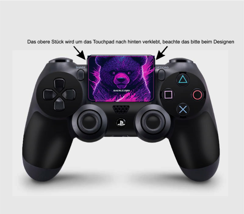 PS4 Controller Touchpad Skin Sticker Aufkleber selbst erstellen individuell cpb_product Skins4u