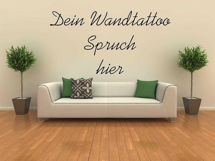 Wandtattoo individuell gestalten Wunschtext Wunschaufkleber Sprüche und Zitate selbst gestalten Aufkleber Skins4u