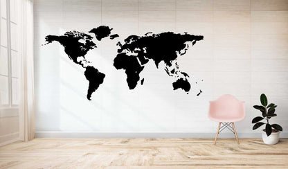 Wandtattoo Weltkarte World Map Wohnzimmer Büro Wandtattoo skins4u   