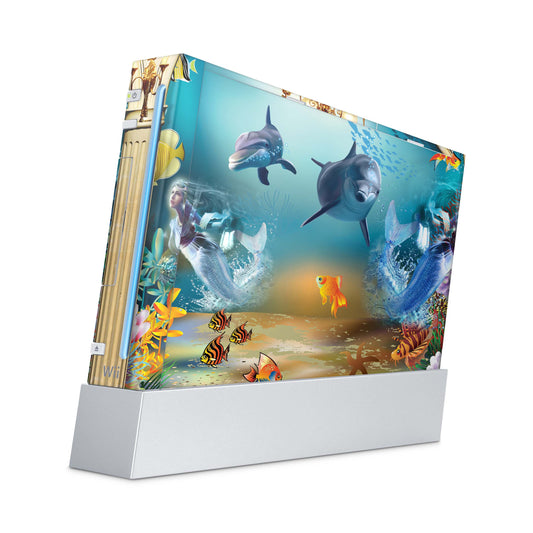 Nintendo Wii Skin Aufkleber Designfolie Skins Set atlantis Aufkleber Skins4u