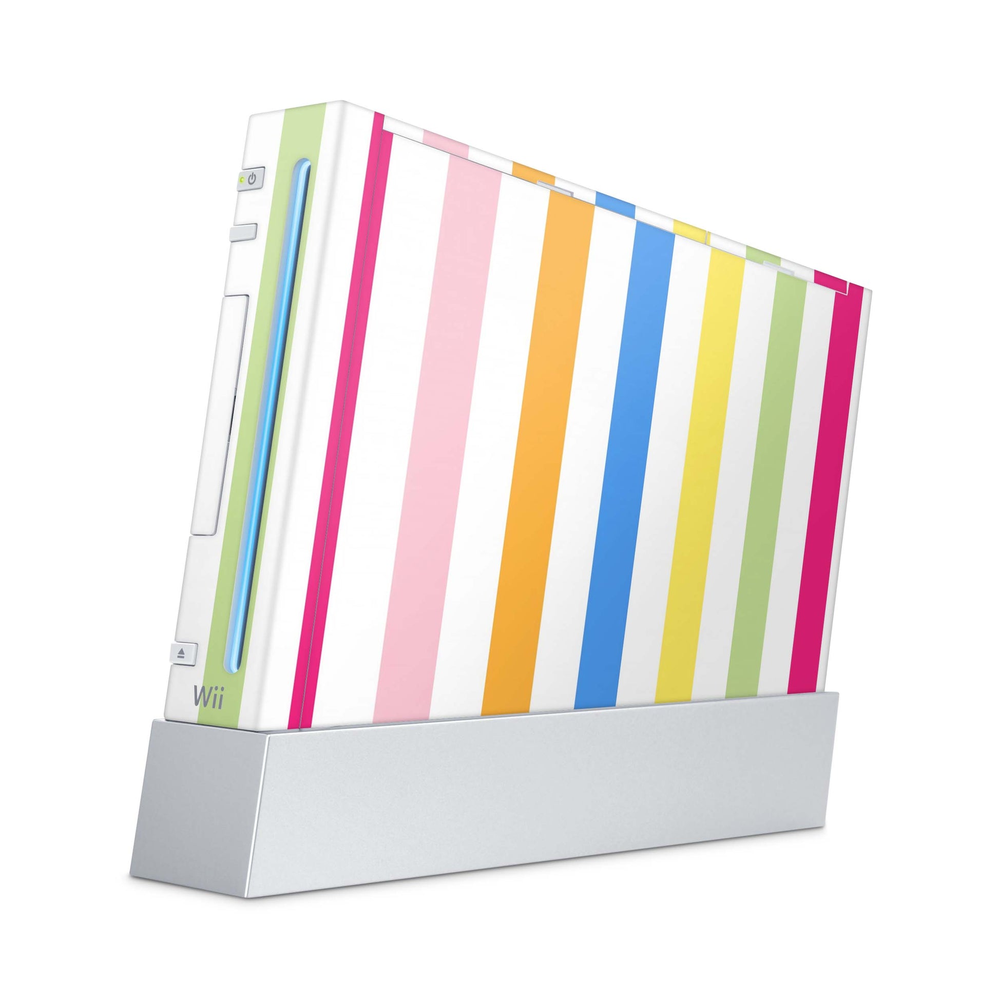 Nintendo Wii Skin Aufkleber Designfolie Skins Set colorfull stripes Aufkleber Skins4u