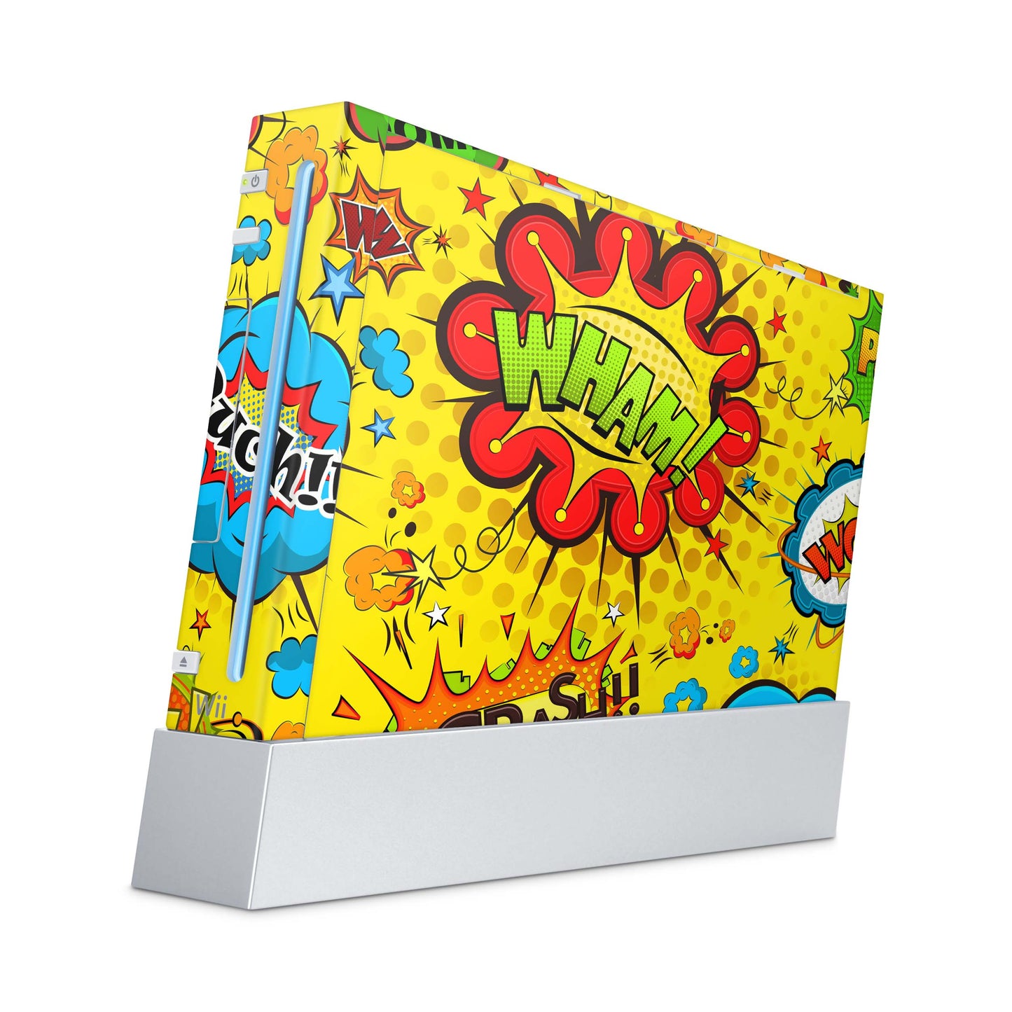 Nintendo Wii Skin Aufkleber Designfolie Skins Set comics yellow Aufkleber Skins4u