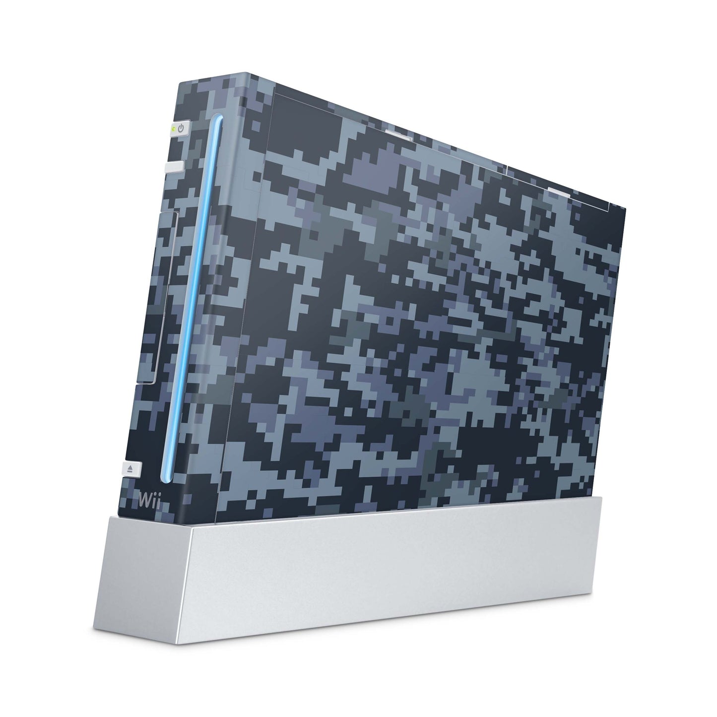 Nintendo Wii Skin Aufkleber Designfolie Skins Set digital navy camo Aufkleber Skins4u