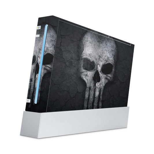 Nintendo Wii Skin Aufkleber Designfolie Skins Set hard skull Aufkleber Skins4u