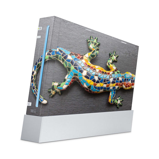 Nintendo Wii Skin Aufkleber Designfolie Skins Set mosaik gecko Aufkleber Skins4u