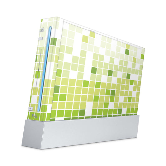 Nintendo Wii Skin Aufkleber Designfolie Skins Set mosaik green Aufkleber Skins4u