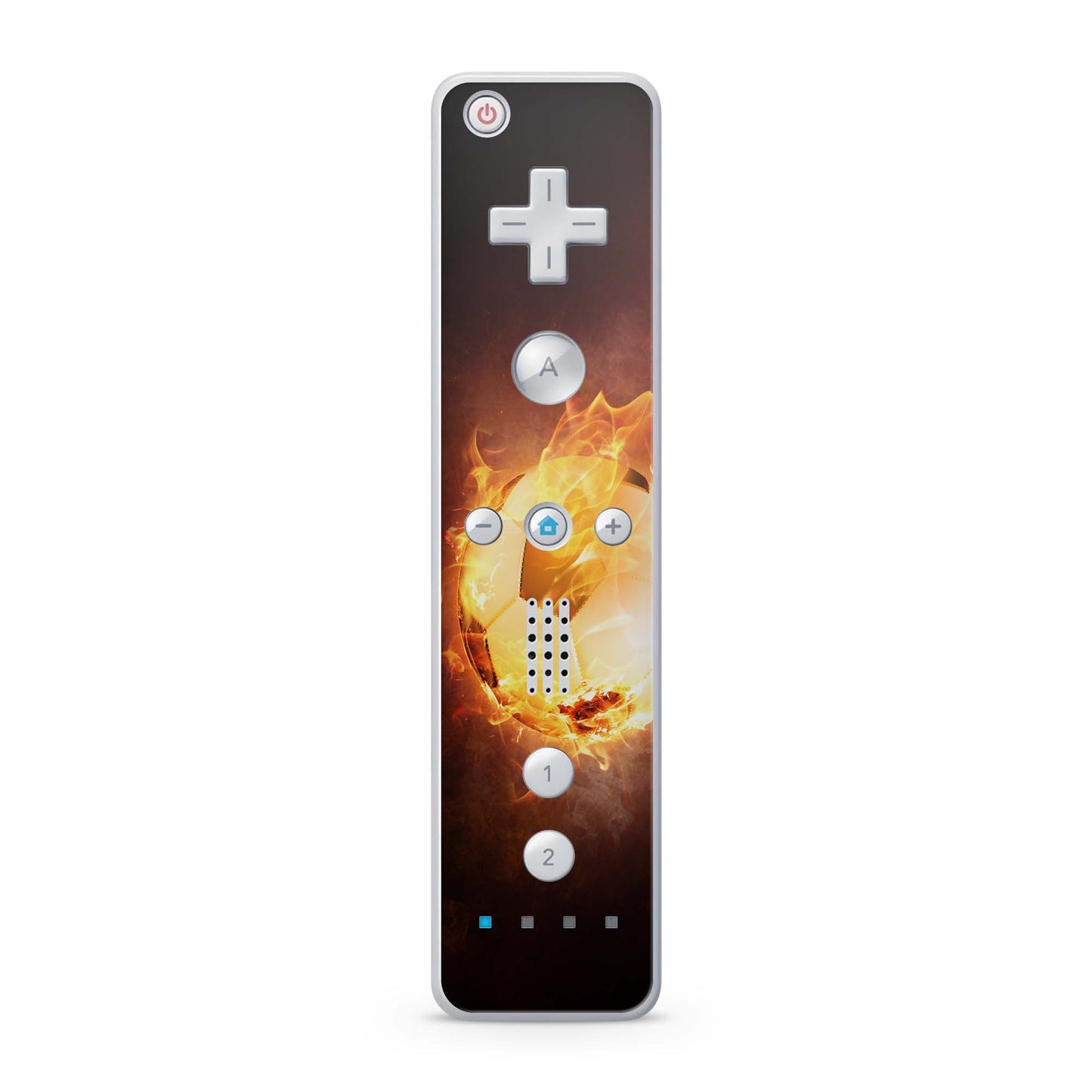 Nintendo Wii Remote Skin Schutz Design Folie für die Wii Fernbedienung brennender fussball Aufkleber Skins4u