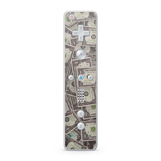 Nintendo Wii Remote Skin Schutz Design Folie für die Wii Fernbedienung cash Aufkleber Skins4u