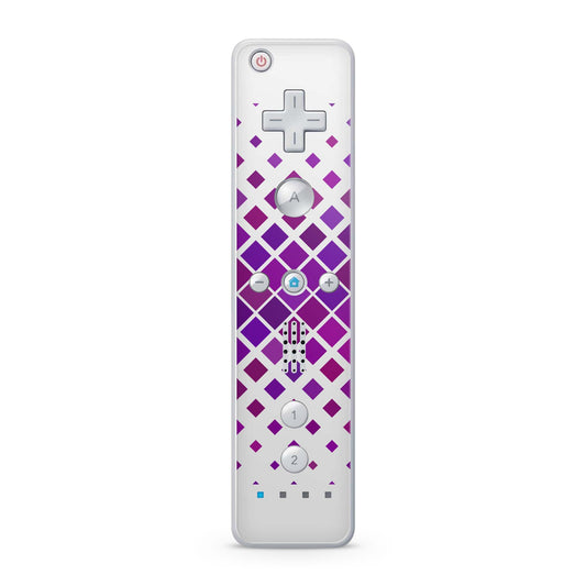 Nintendo Wii Remote Skin Schutz Design Folie für die Wii Fernbedienung diagonal purple Aufkleber Skins4u