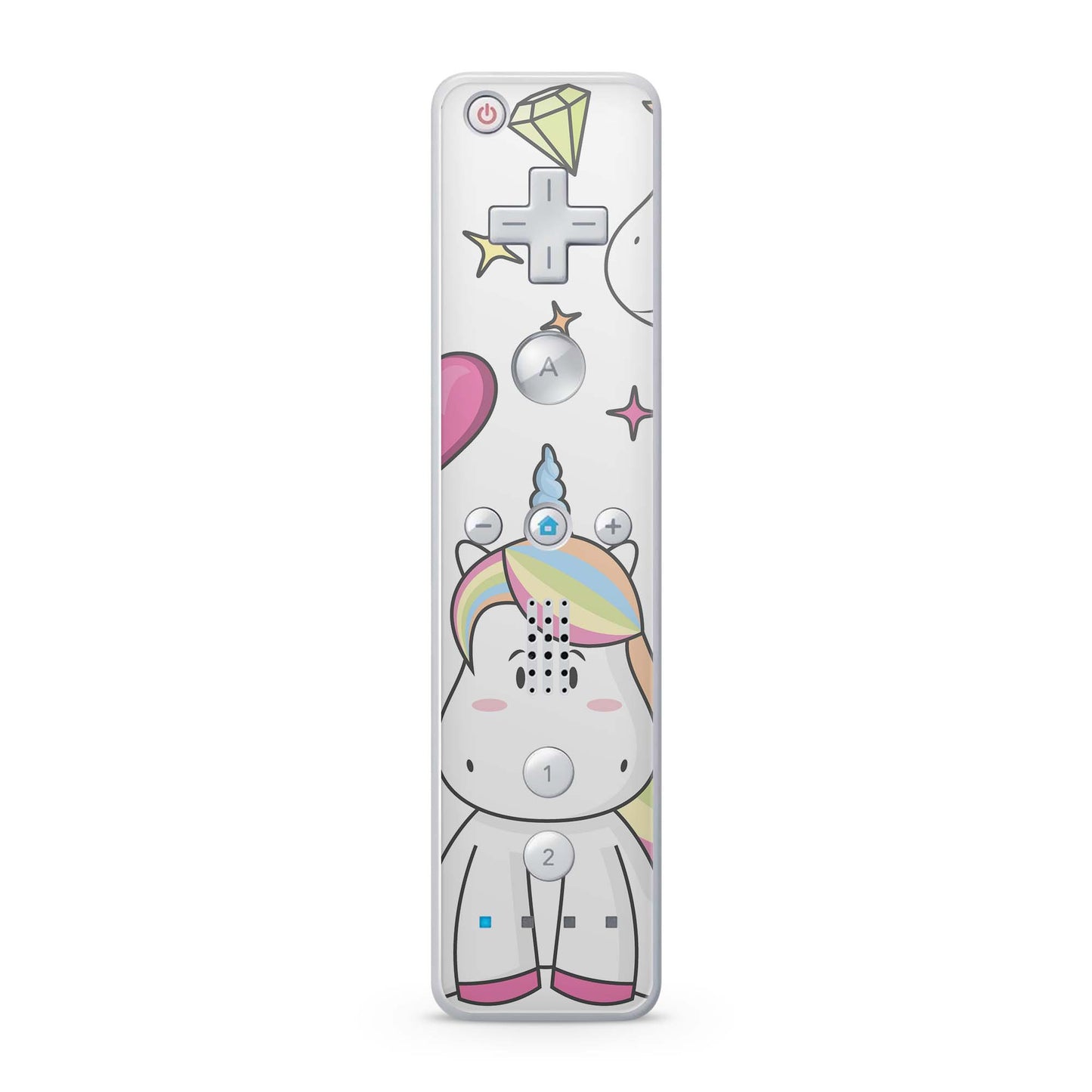 Nintendo Wii Remote Skin Schutz Design Folie für die Wii Fernbedienung einhorn draw Aufkleber Skins4u
