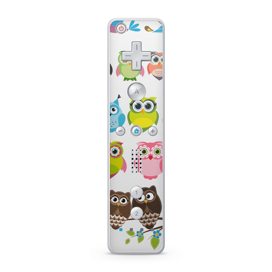 Nintendo Wii Remote Skin Schutz Design Folie für die Wii Fernbedienung eulen Aufkleber Skins4u