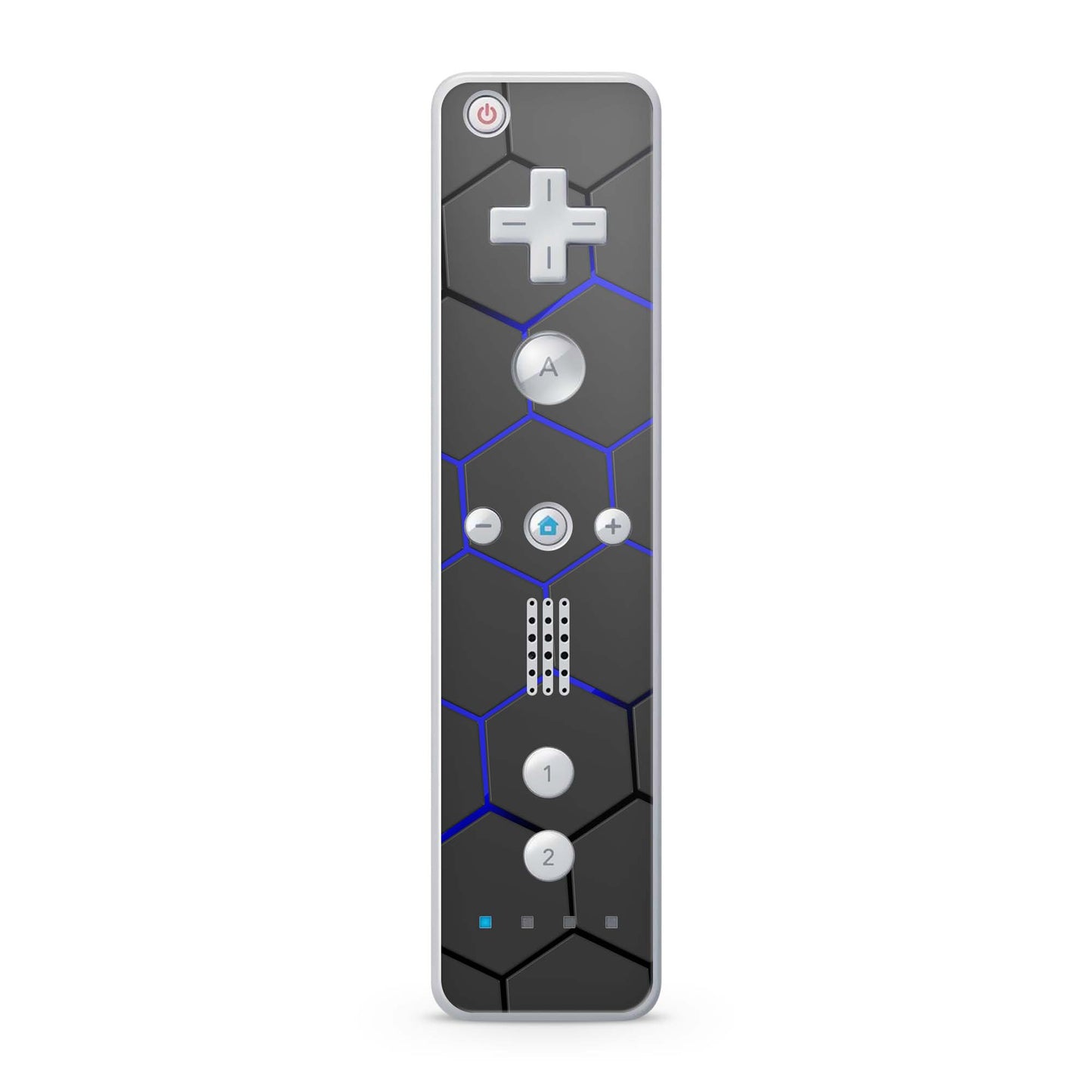 Nintendo Wii Remote Skin Schutz Design Folie für die Wii Fernbedienung exo blue Aufkleber Skins4u