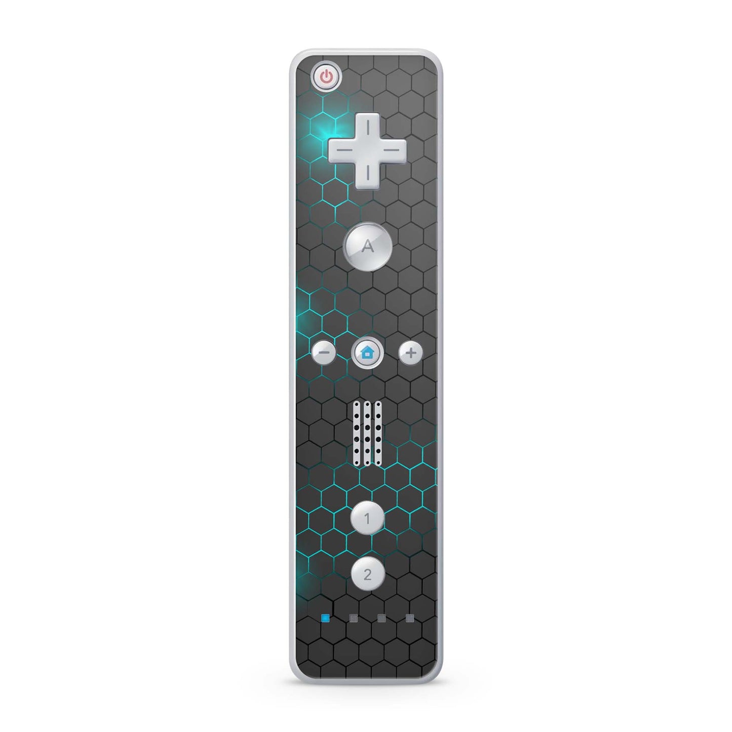 Nintendo Wii Remote Skin Schutz Design Folie für die Wii Fernbedienung exo small tuerkis Aufkleber Skins4u