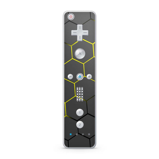 Nintendo Wii Remote Skin Schutz Design Folie für die Wii Fernbedienung exo yellow Aufkleber Skins4u