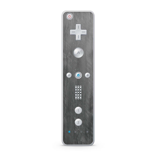 Nintendo Wii Remote Skin Schutz Design Folie für die Wii Fernbedienung grey woodgrain Aufkleber Skins4u