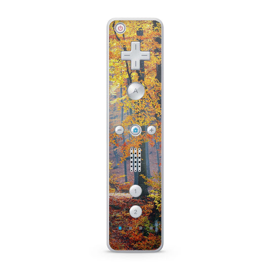 Nintendo Wii Remote Skin Schutz Design Folie für die Wii Fernbedienung herbstwald Aufkleber Skins4u