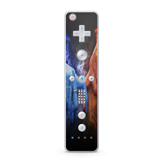 Nintendo Wii Remote Skin Schutz Design Folie für die Wii Fernbedienung hot and cold Aufkleber Skins4u