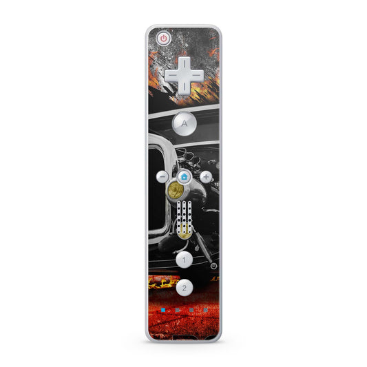 Nintendo Wii Remote Skin Schutz Design Folie für die Wii Fernbedienung hot rod Aufkleber Skins4u