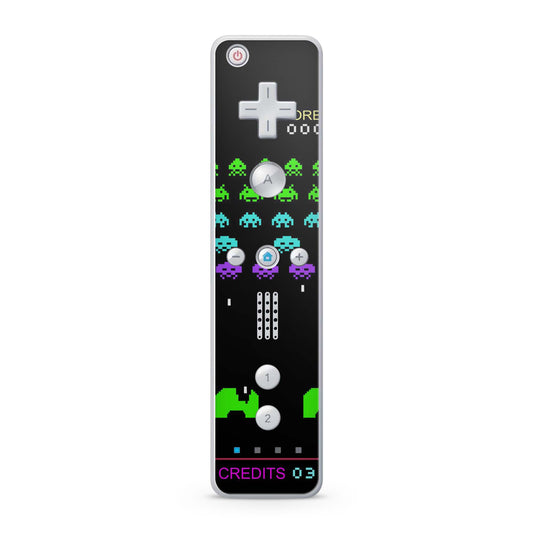 Nintendo Wii Remote Skin Schutz Design Folie für die Wii Fernbedienung invaders Aufkleber Skins4u