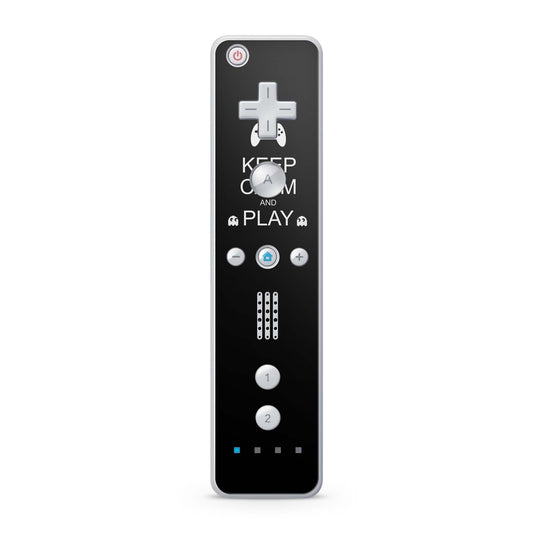 Nintendo Wii Remote Skin Schutz Design Folie für die Wii Fernbedienung keep calm play Aufkleber Skins4u