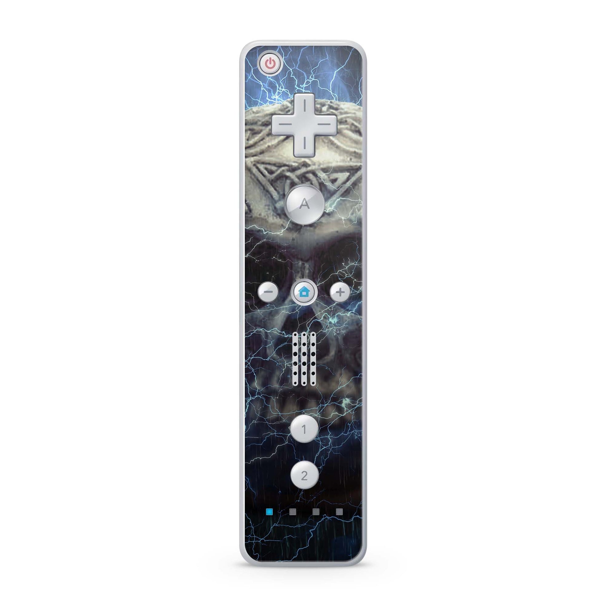 Nintendo Wii Remote Skin Schutz Design Folie für die Wii Fernbedienung lightning skull Aufkleber Skins4u