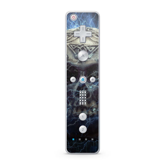 Nintendo Wii Remote Skin Schutz Design Folie für die Wii Fernbedienung lightning skull Aufkleber Skins4u