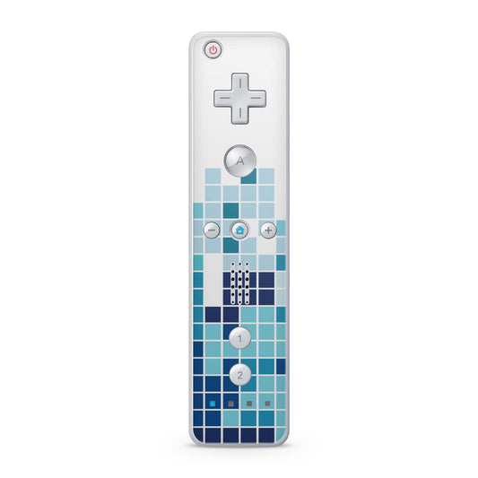 Nintendo Wii Remote Skin Schutz Design Folie für die Wii Fernbedienung mosaik blue Aufkleber Skins4u