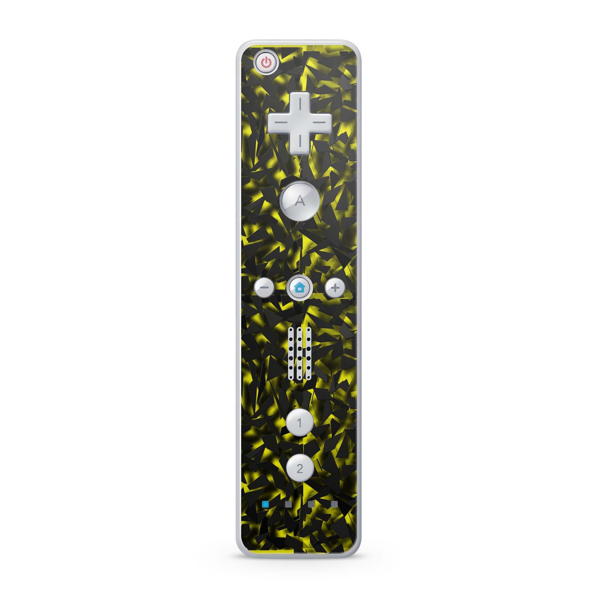 Nintendo Wii Remote Skin Schutz Design Folie für die Wii Fernbedienung shattered black yellow Aufkleber Skins4u
