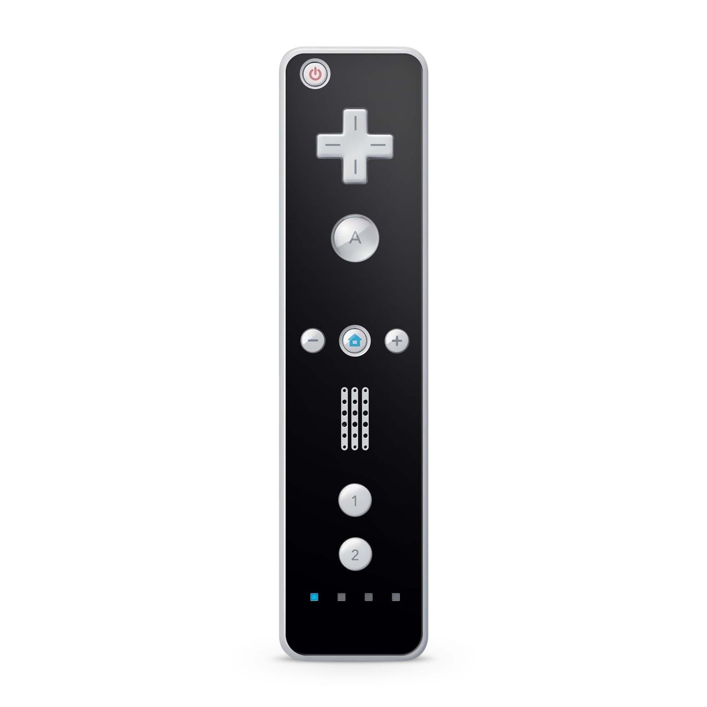 Nintendo Wii Remote Skin Schutz Design Folie für die Wii Fernbedienung solid state black Aufkleber Skins4u