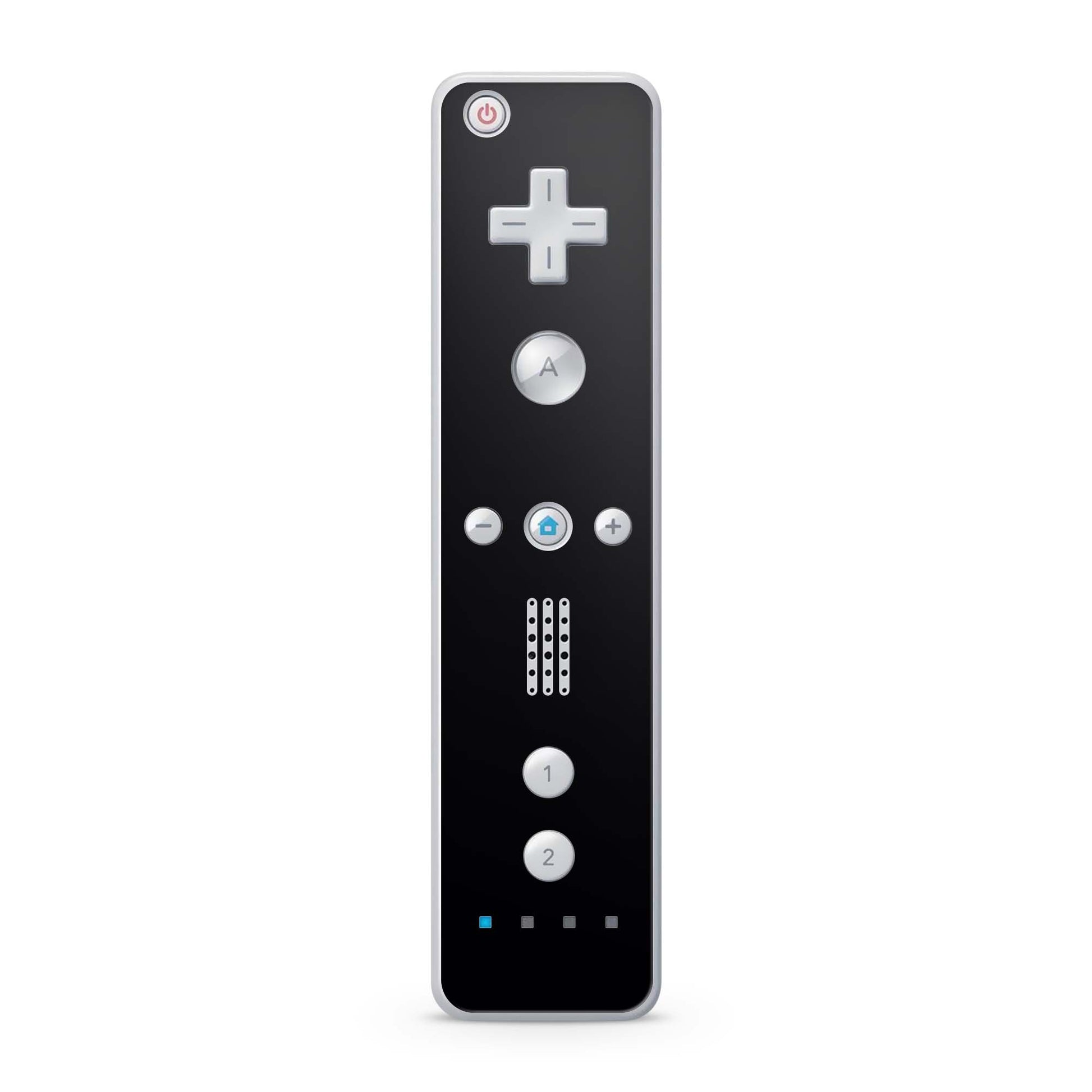 Nintendo Wii Remote Skin Schutz Design Folie für die Wii Fernbedienung solid state black Aufkleber Skins4u