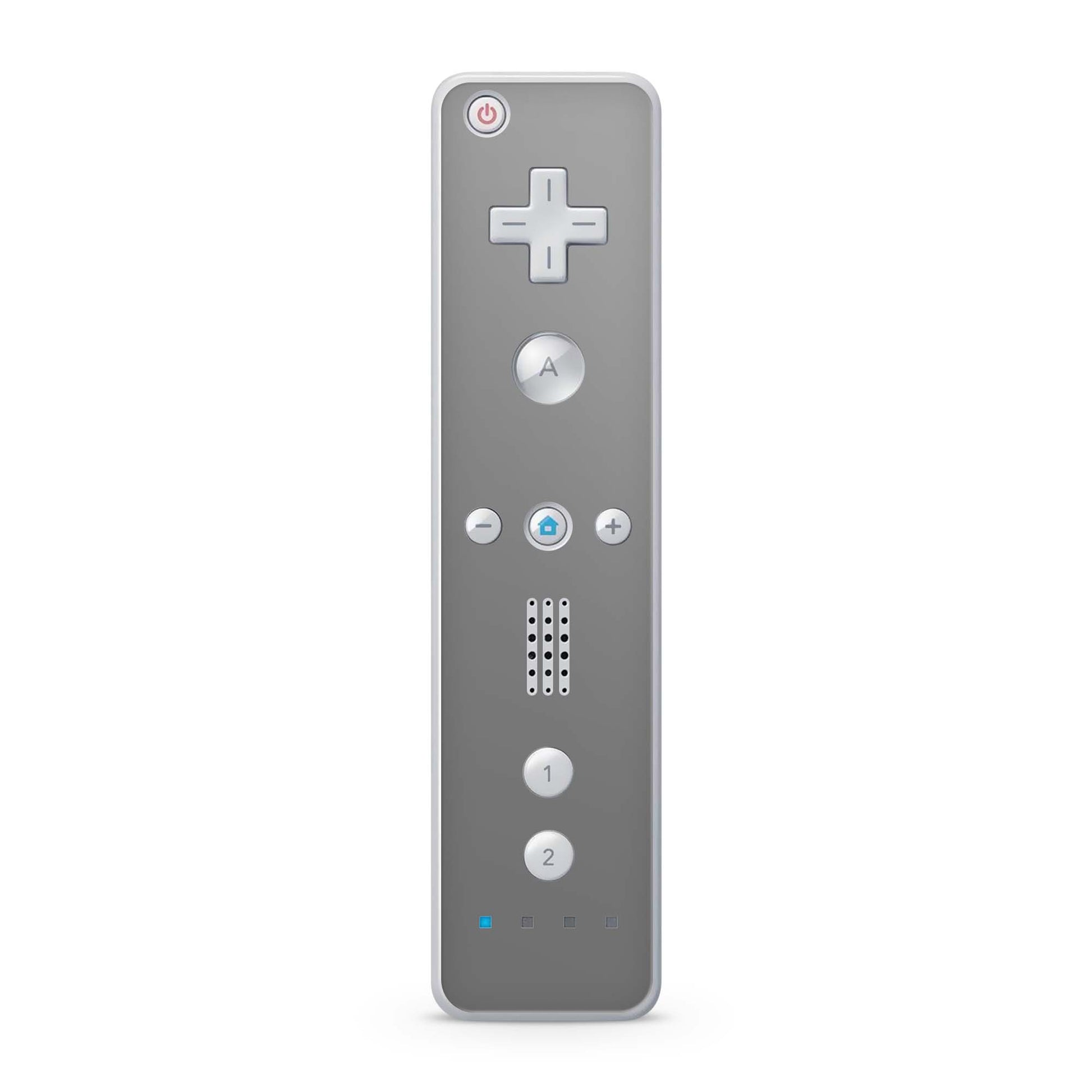 Nintendo Wii Remote Skin Schutz Design Folie für die Wii Fernbedienung solid state grey Aufkleber Skins4u
